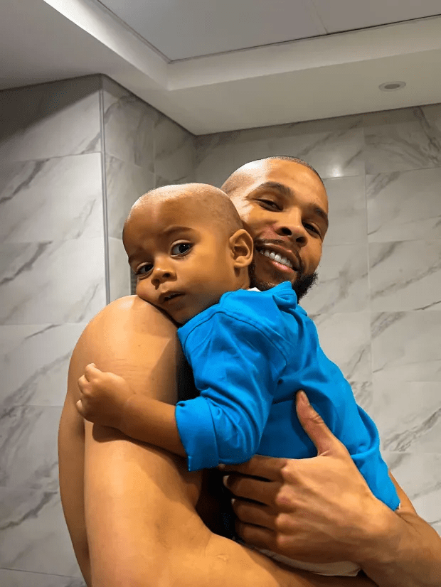 Eubank with his treasured nephew Raheem