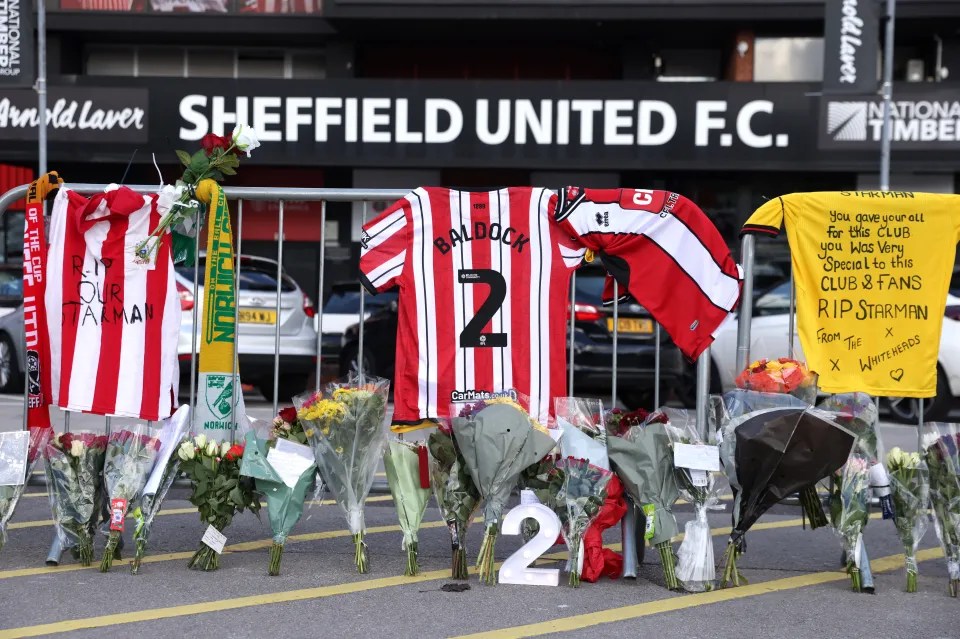 Tributes have been laid for the ex-Sheffield United player outside Bramall Lane