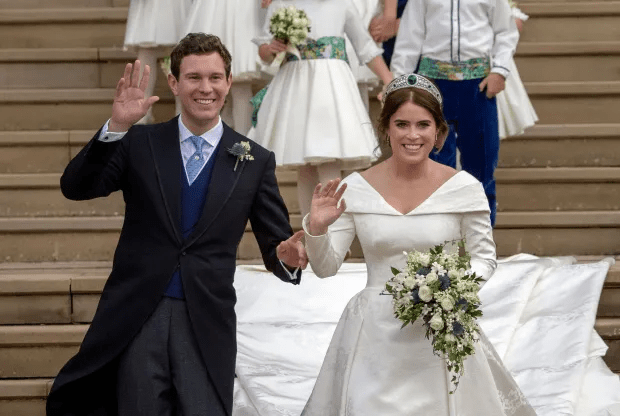 Eugenie married businessman Jack in 2018 at St George's Chapel