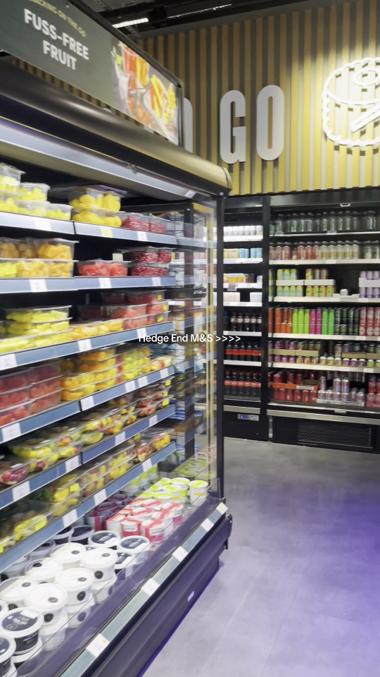 One shopper shared a behind-the-scenes look at the fully-stocked Foodhall