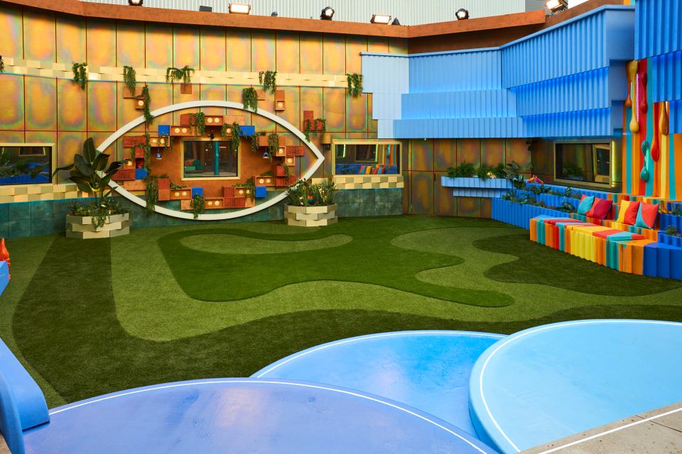 The smoking area used to be in the show's garden and shown on camera