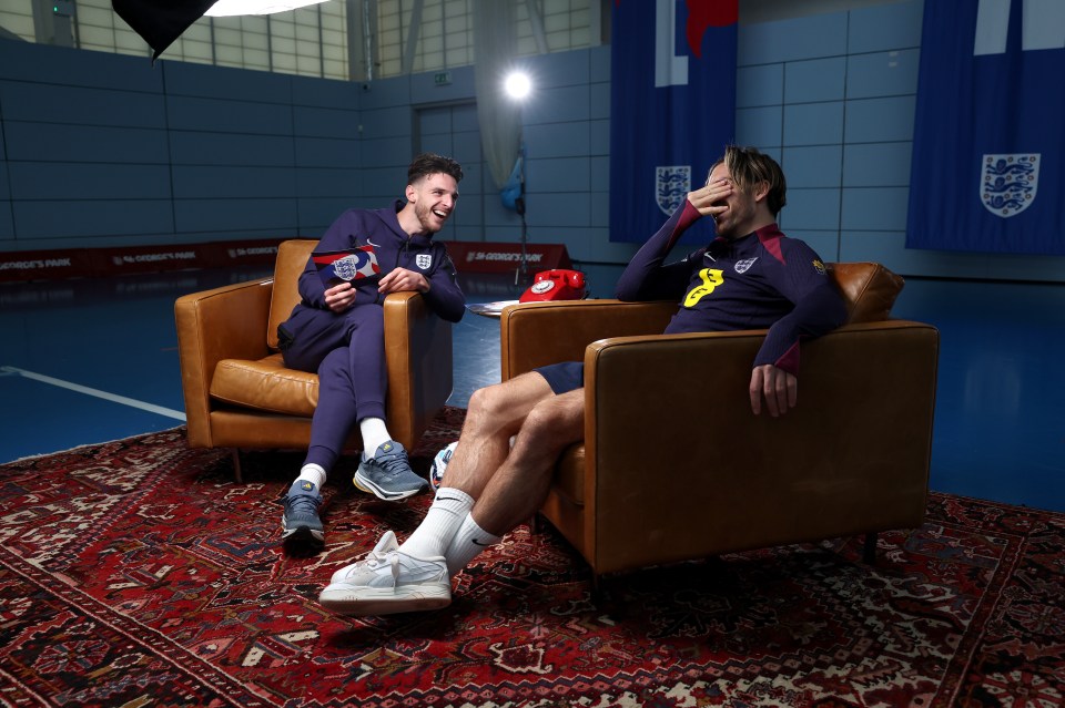 Grealish named Declan Rice as someone he would go to for parenting advice