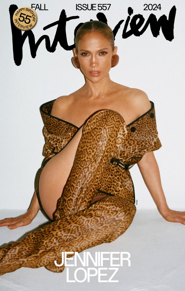 jennifer lopez is on the cover of interview magazine