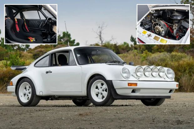 A Porsche rally car is up for auction