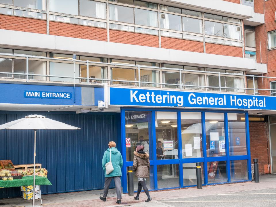 The teen was admitted to the paediatric ward at Kettering General Hospital in Northamptonshire