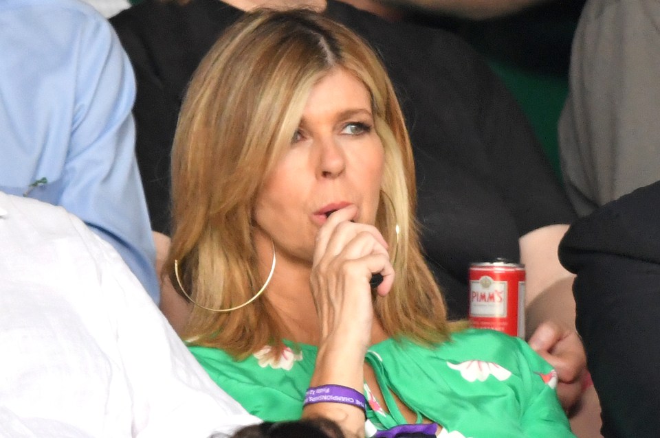 Kate Garraway vaping at Wimbledon