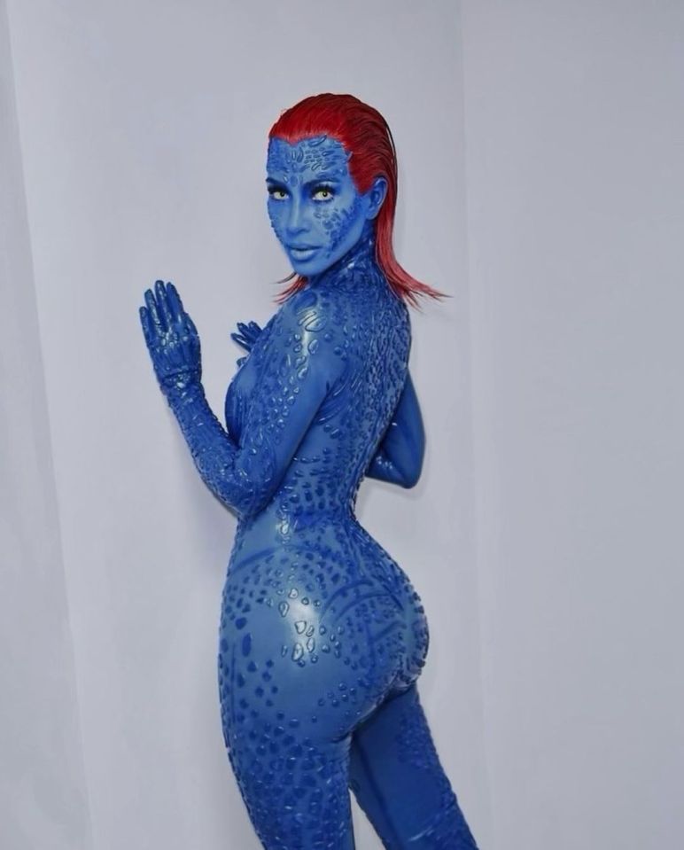 Kim Kardashian transforms into X-Men's Mystique