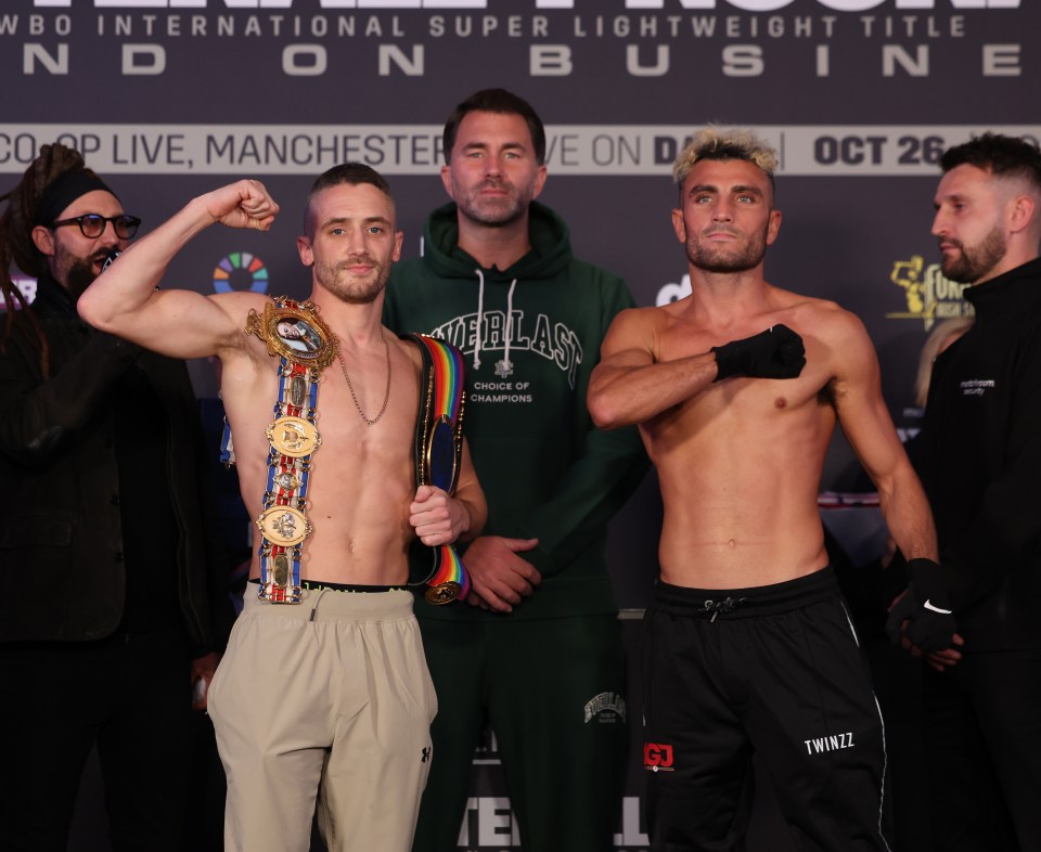 Belotti, left, was due to fight Michael Gomez Jr in Manchester on Saturday night