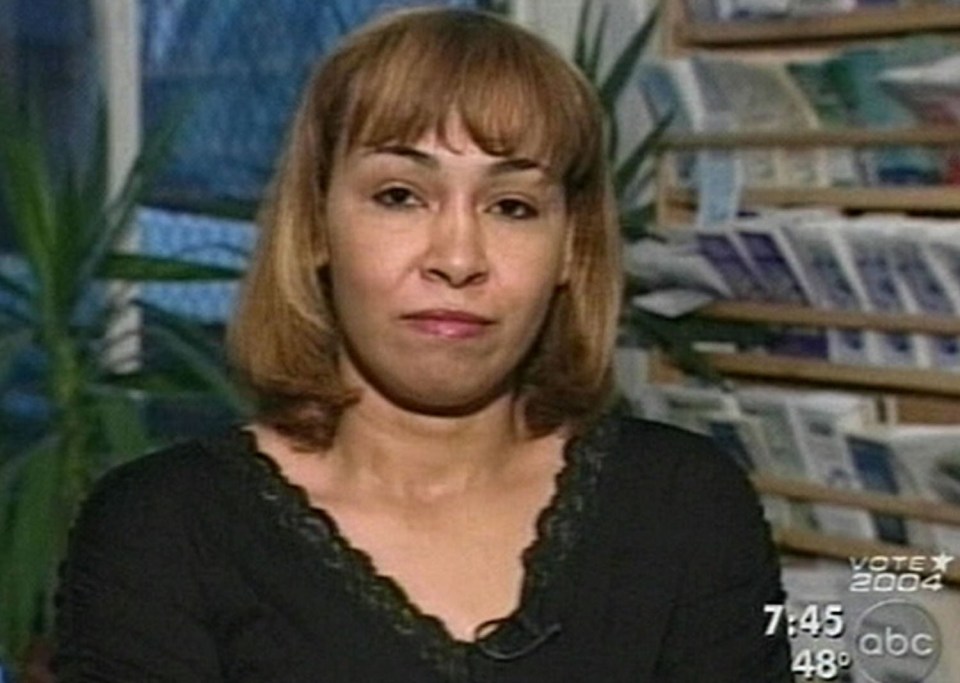 a woman is being interviewed on the abc news channel