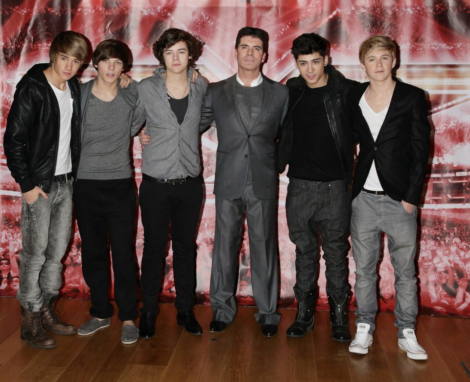 Liam, pictured here with his former One Direction bandmates and Simon Cowell, was filming an X Factor-style series prior to his death