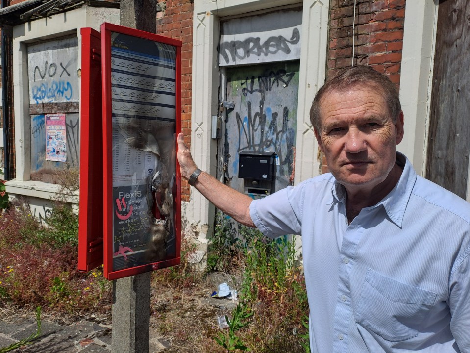 Christopher Evans, who owns the property next to the derelict Oxford House, branded the situation 'disgraceful'