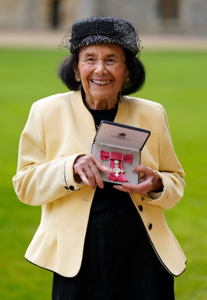 Holocaust survivor Lily Ebert after being made a MBE in 2023