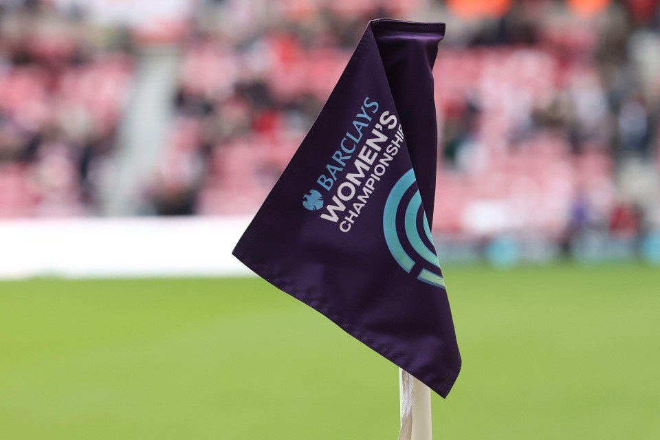 a purple flag that says barclays women 's championship on it