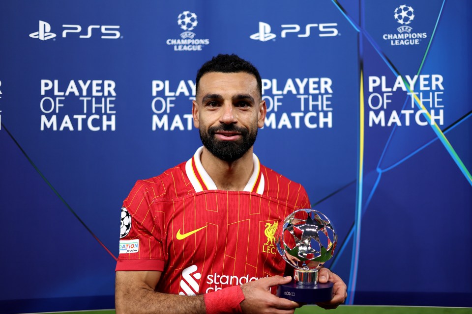 Mohamed Salah won Player of the Match against Bologna