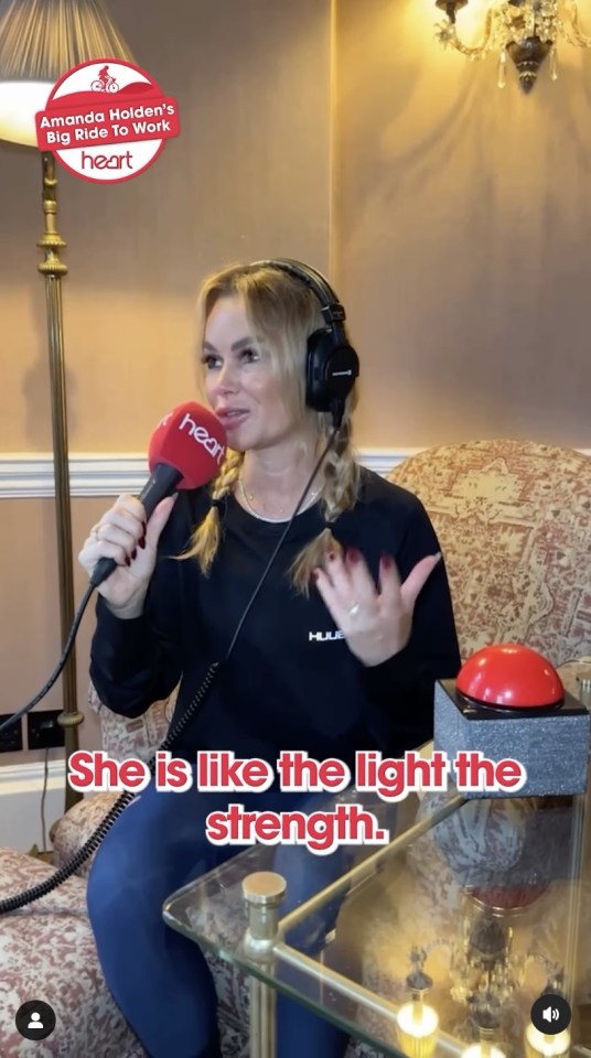 Amanda Holden broke down in tears today on the radio after an emotional surprise