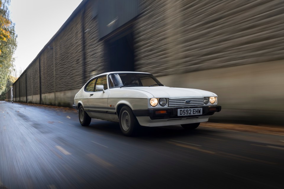 The driving position in the OG Capri is spot on