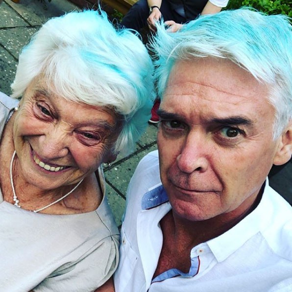 TIM STEWART NEWS LIMITED 07932745508: Disgraced TV presenter Phillip Schofield and his mother Pat. ***Pix supplied as a technical service by Tim Stewart News Limited. No copyright inferred or implied***