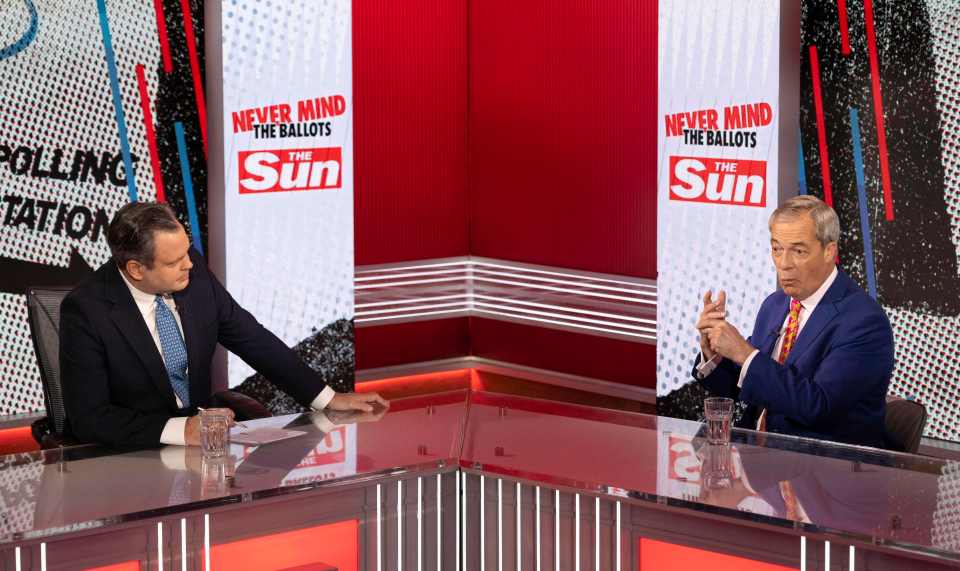 The Sun's Political Editor Harry Cole and Reform UK leader Nigel Farage on Never Mind The Ballots