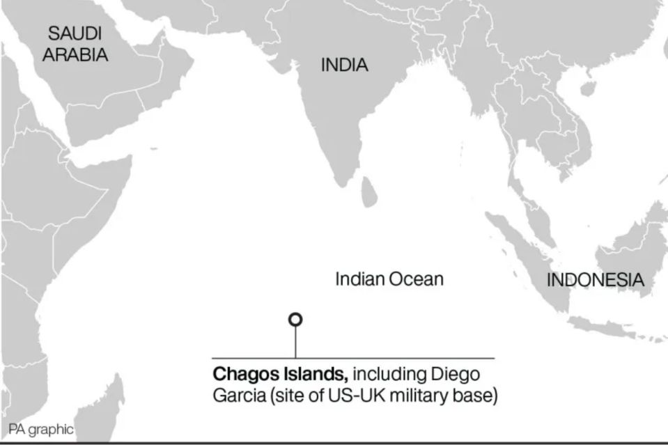 The islands are 500km south of the Maldives