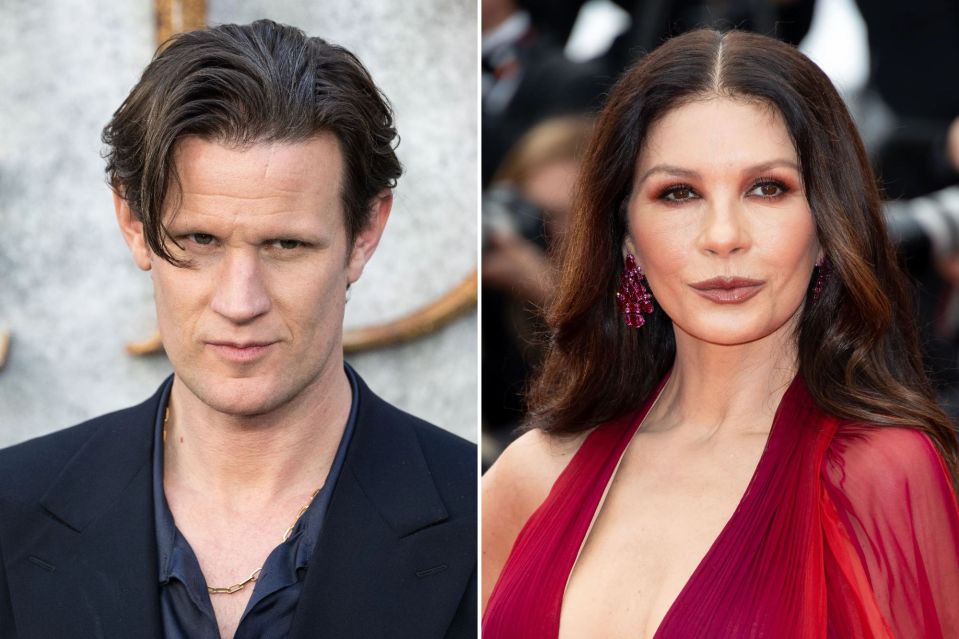 C) Matt Smith and D) Catherine Zeta Jones