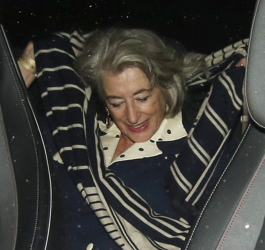 Award-winner Maureen Lipman got into a tangle with her scarf in her car home