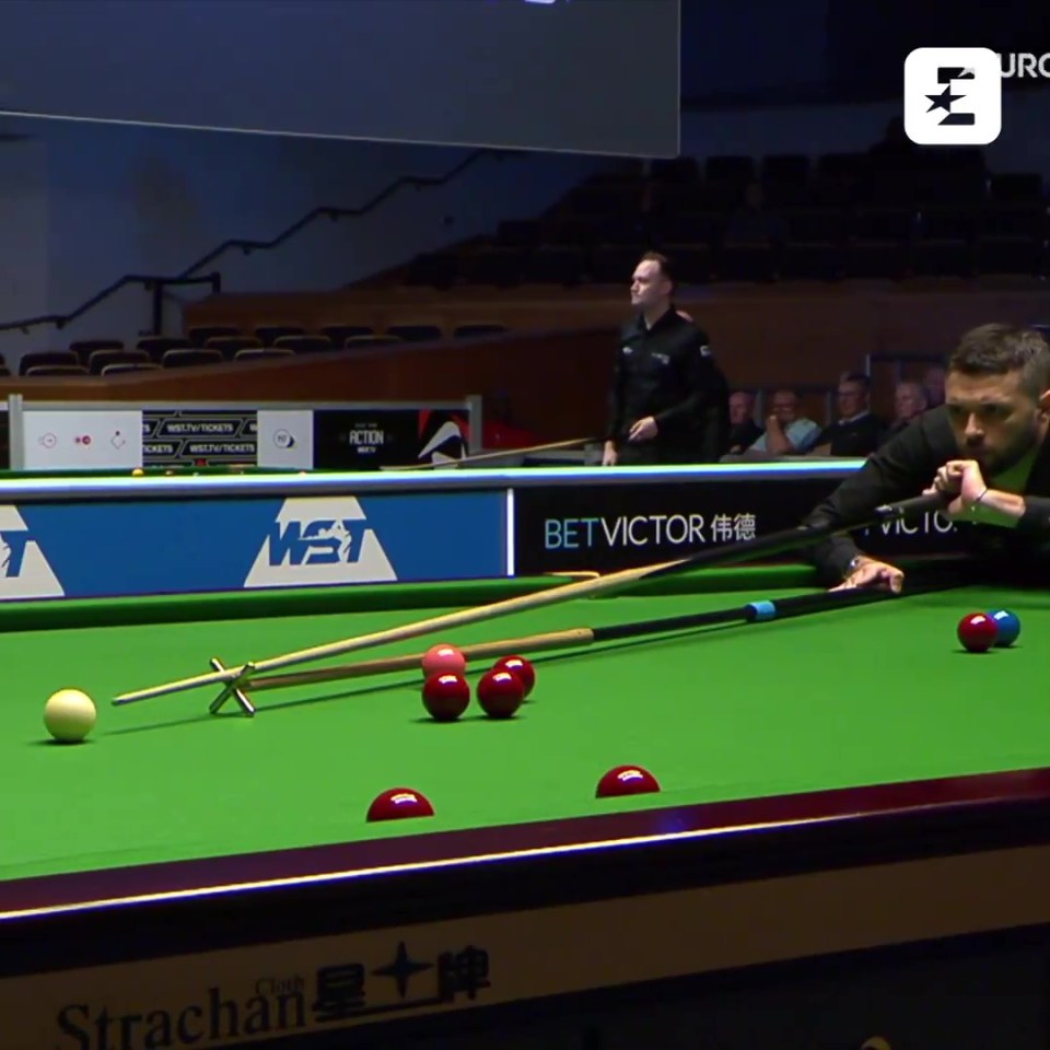 Oliver Lines suffered a disaster against Mark Allen at the Northern Ireland Open