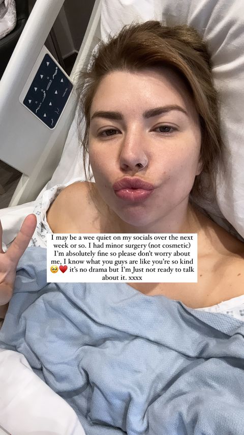 Love Island's Olivia Bowen has revealed she is in hospital for 'minor surgery'