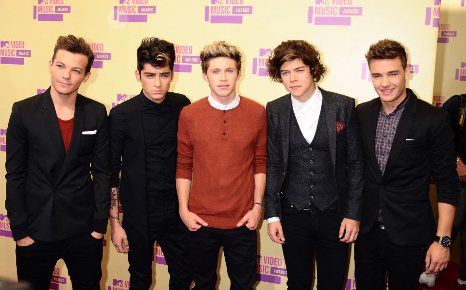 One Direction with Louis Tomlinson, Zayn Malik, Niall Horan, Harry Styles and Liam