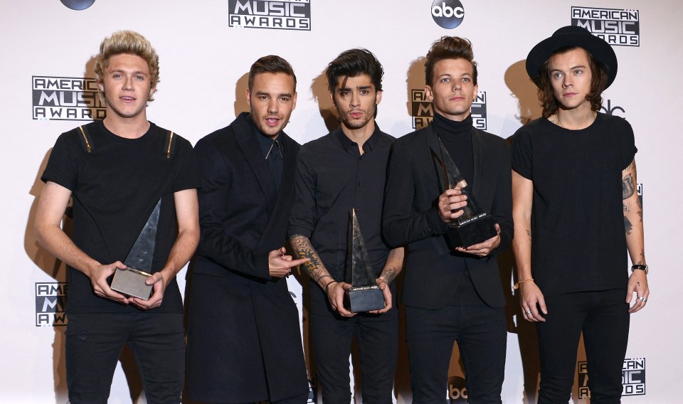 The group pictured in 2015 at the American Music Awards