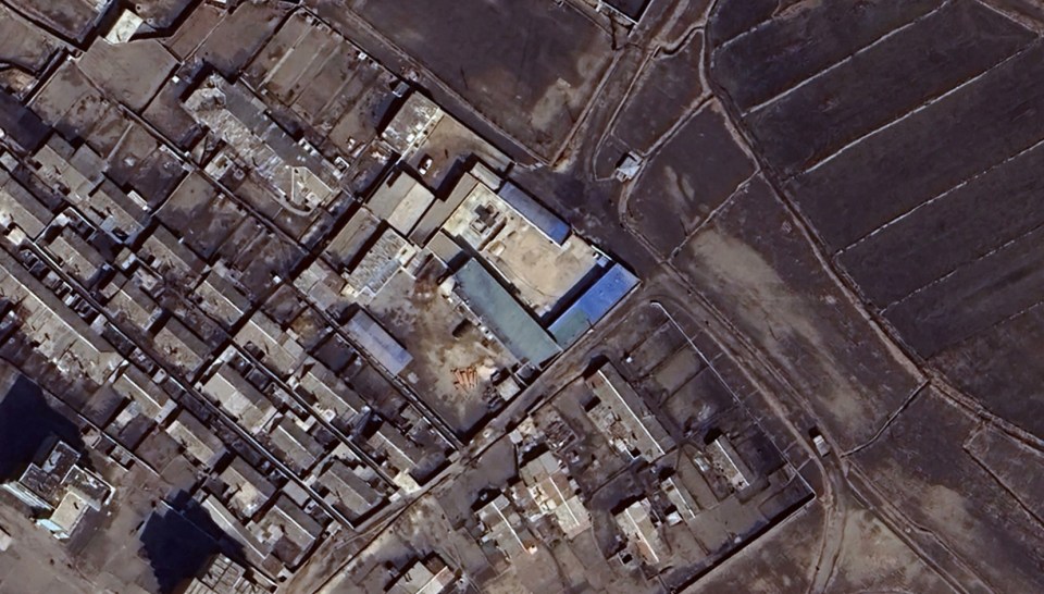 Photo shows a satellite image of the regional detention centre in Chongjin