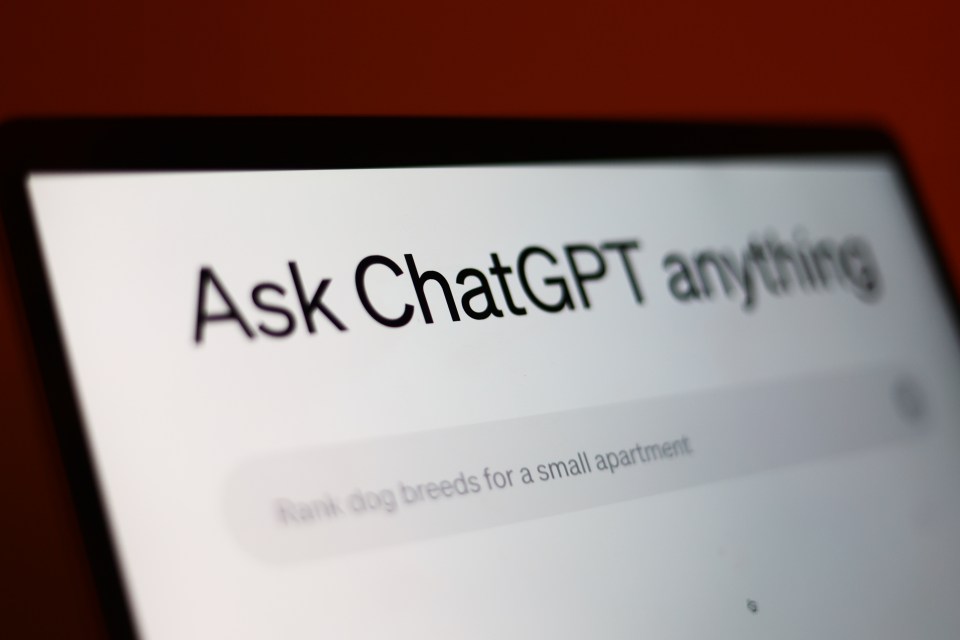 a computer screen that says ask chatgpt anything