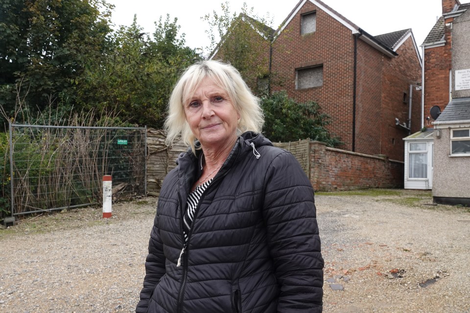 Local Sue Newell, who works locally at the back of the property, dubbed her ordeal an 'outrage'