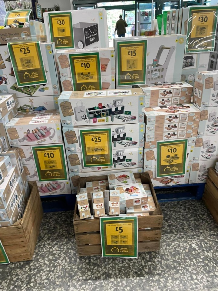 a display of children 's toys in a store for sale