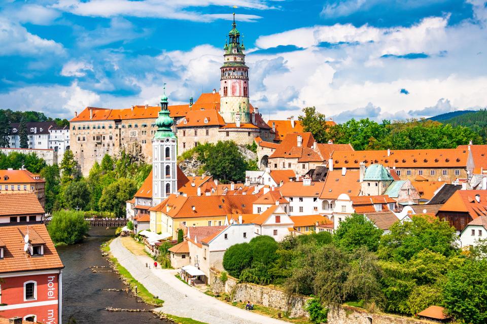 Český Krumlov in Czechia is not too far away from Prague