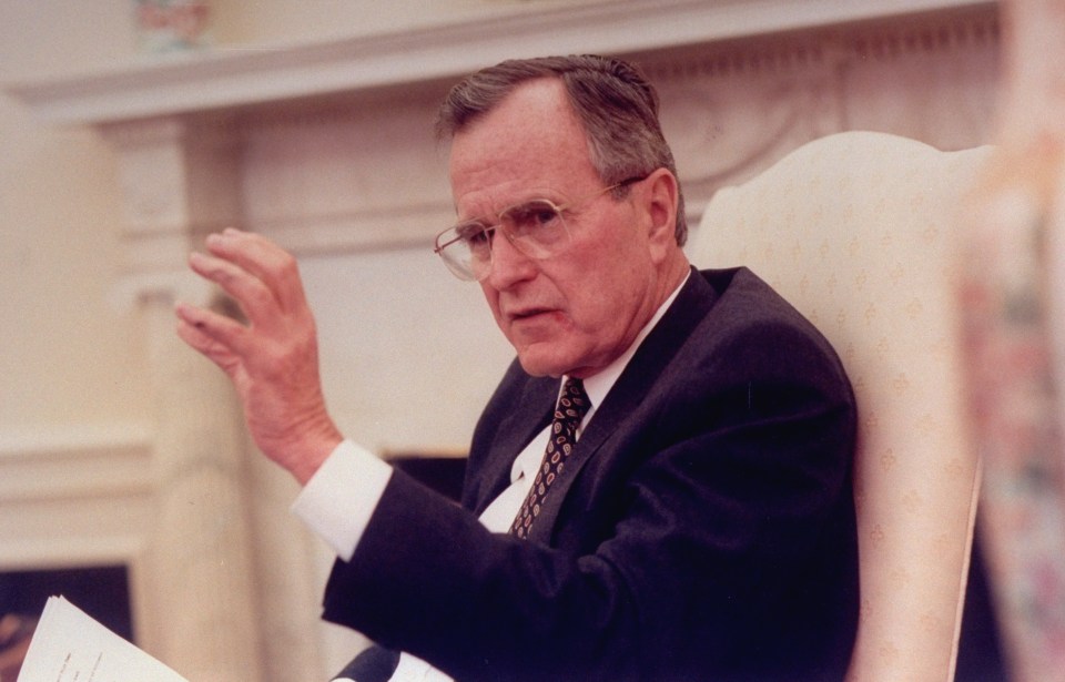 Parretti managed to secure a meeting with President Bush, which ended with him being removed