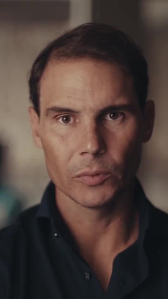 Nadal shared an emotional video online where he announced the news