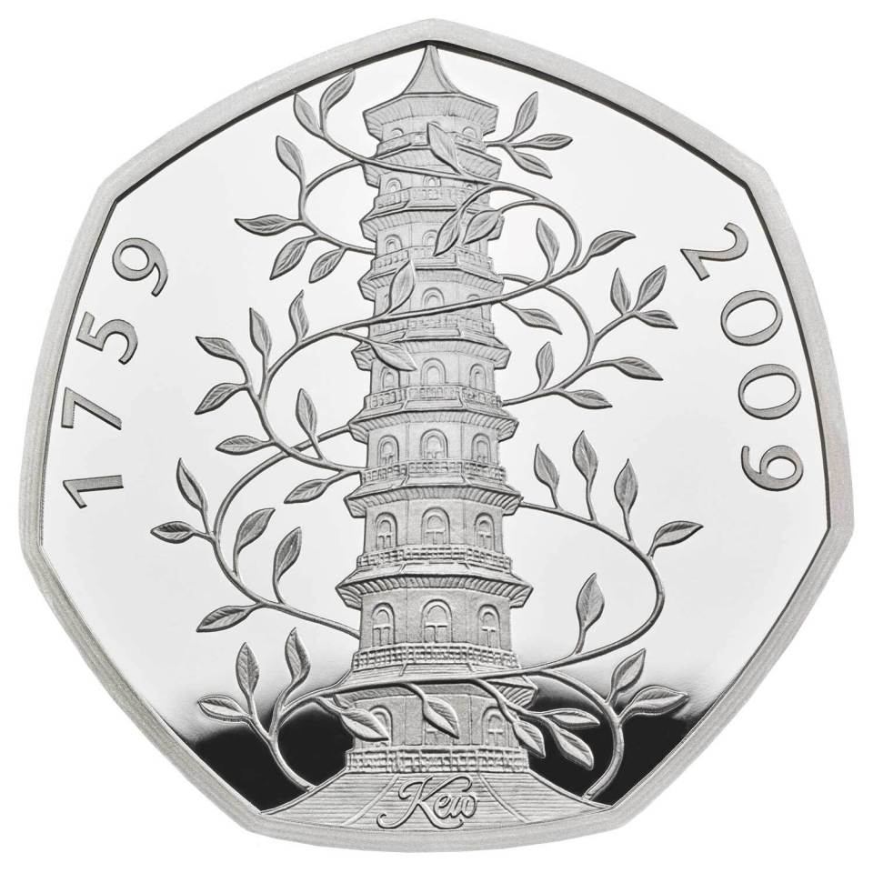 A Kew Gardens 50p can go for around £200