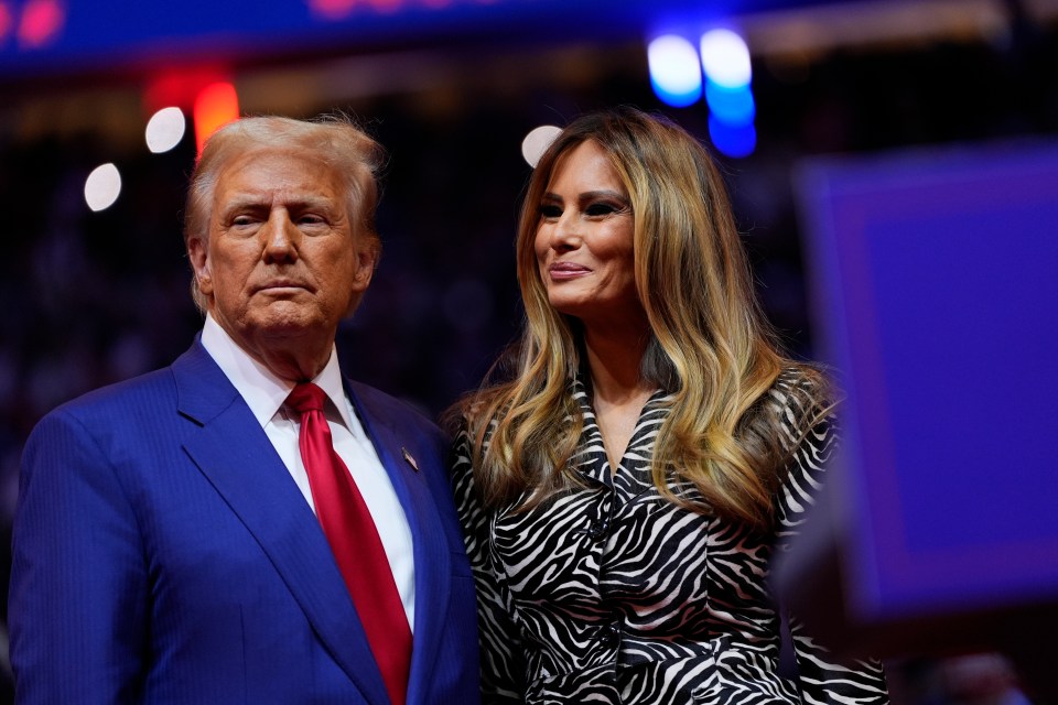 Former First Lady Melania Trump introduced her husband at the mega rally