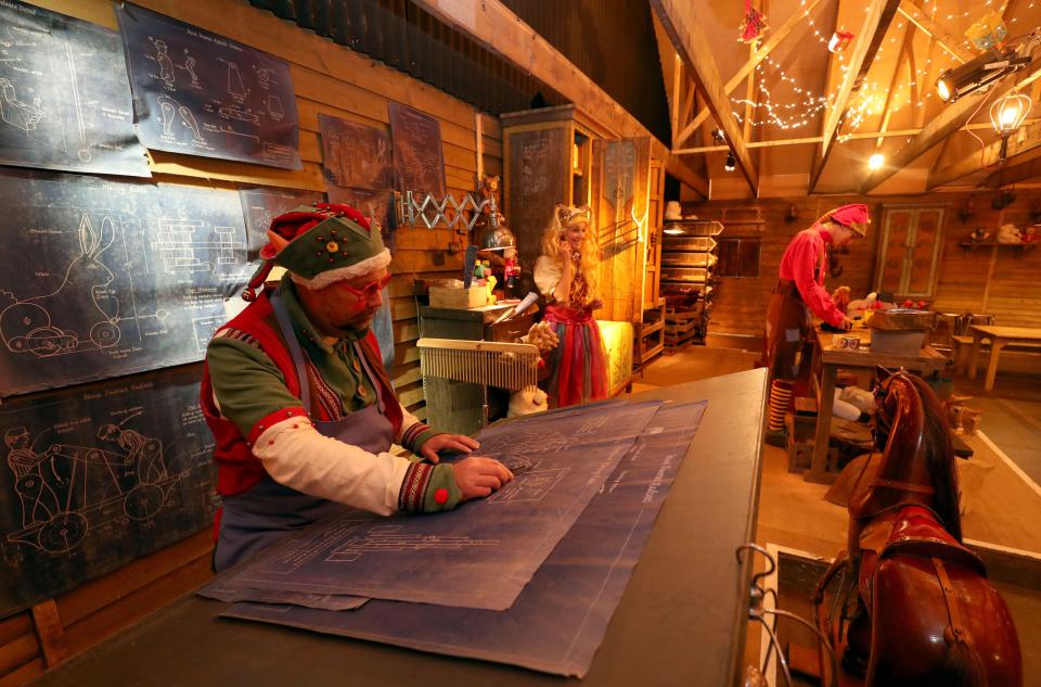  Families get to go on a tour of the Santa's workshop