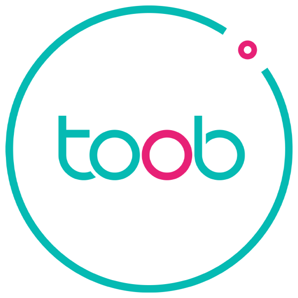 a blue and pink logo for a company called tood