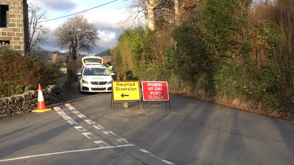 The horror unfolded in Gwynned, North Wales