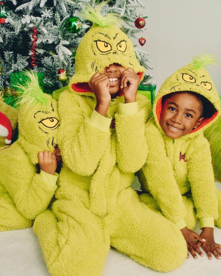 There are even furry onesies for your little Grinches