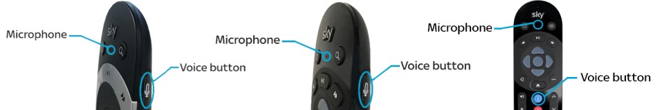 a remote control with the word microphone on it