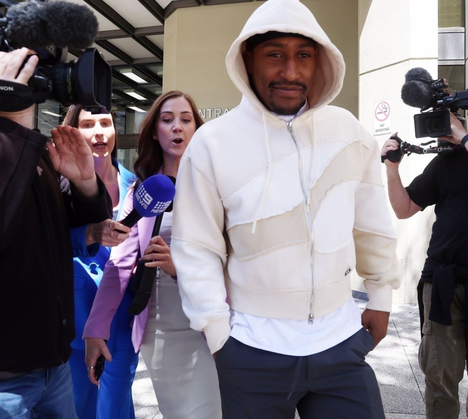 The rapper had a smile on his face after succeeding with the bail variation