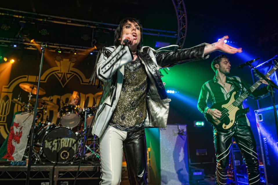 a band called the struts performs on stage