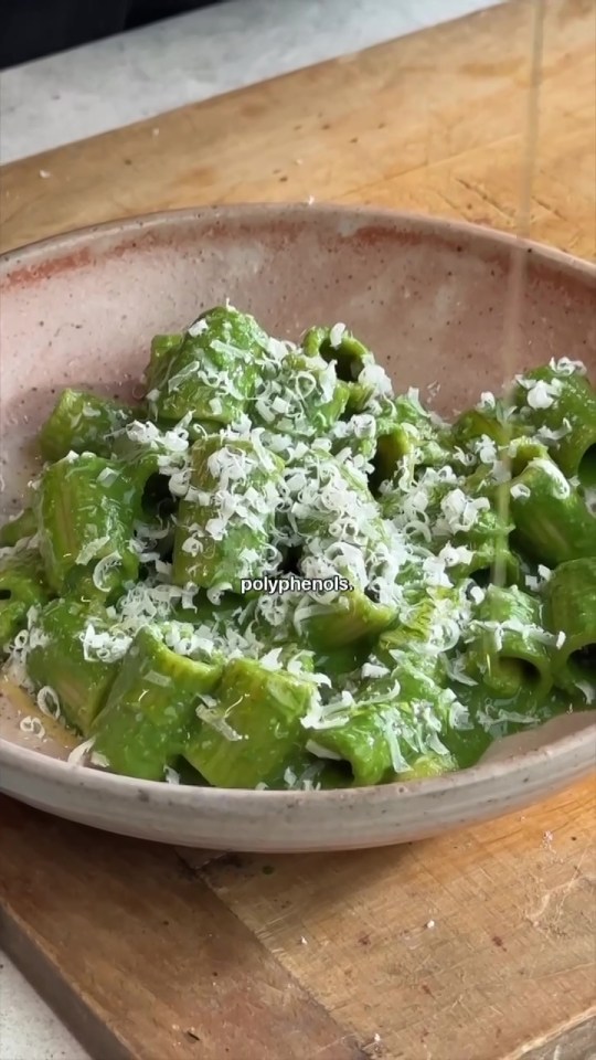 Professor Spector's creamy kale pasta has 50g of cavolo nero per person, which means tonnes of fibre, polyphenols, vitamins and minerals to support your health