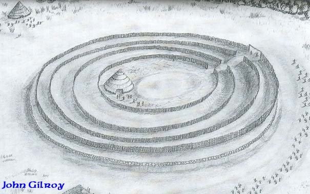 a drawing of a circular structure by john gilroy