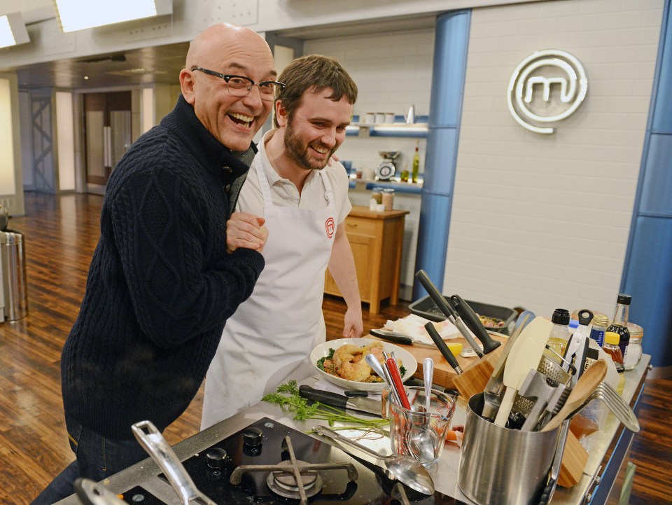 Gregg with The Sun's Colin Robertson on MasterChef