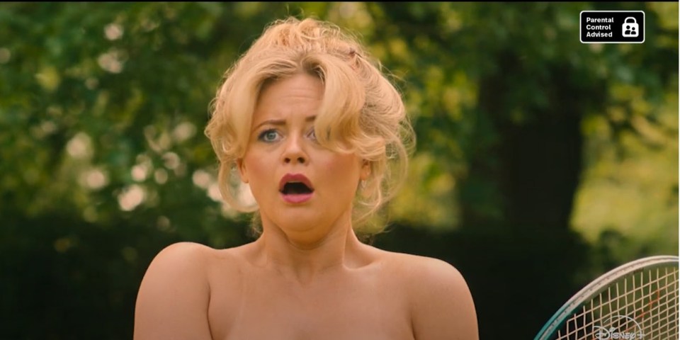 Episode one of Rivals is packed full of sex scenes - including Emily Atack's character enjoying naked tennis