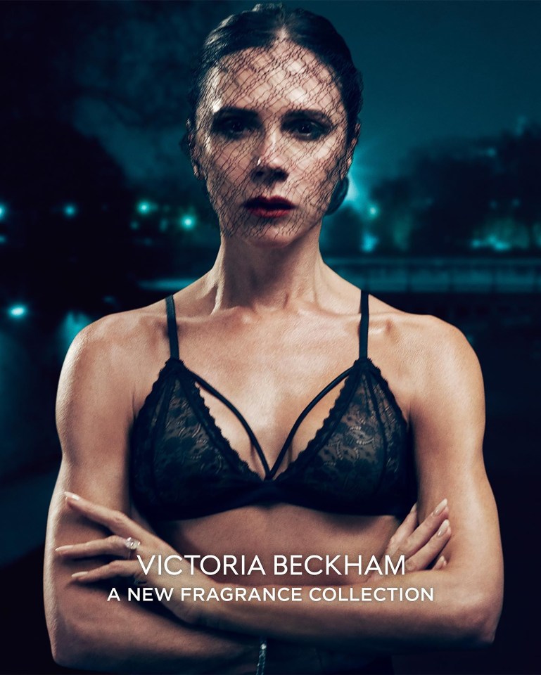 an ad for victoria beckham a new fragrance collection